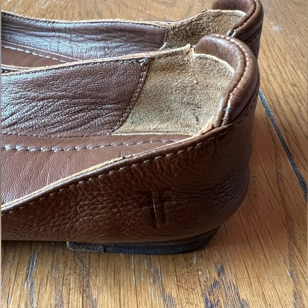 FRYE Women’s Ballet Flats In Cognac Size 6 - Picture 2 of 8